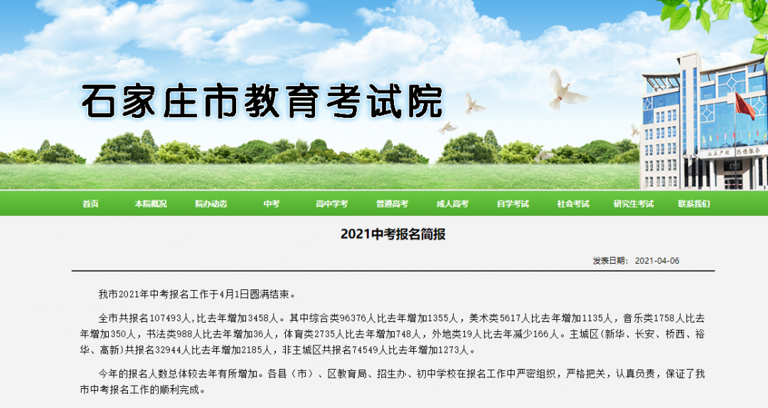 2021年河北中考人數(shù)確定啦！